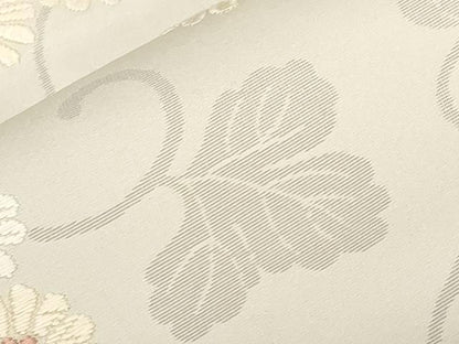 平和屋着物●九寸名古屋帯　唐織　花唐草文　正絹　逸品　CABD4193dy