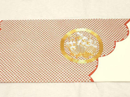 平和屋着物●塩瀬　九寸名古屋帯　駒刺繍　花蝶丸文　正絹　逸品　CABD4210dy