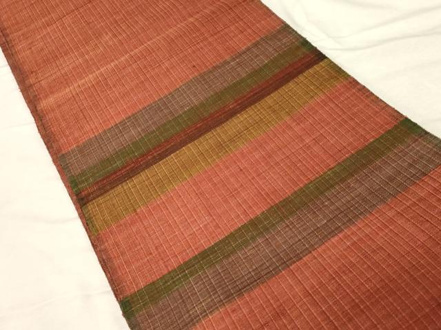 平和屋着物▽西陣 老舗 渡文謹製 手織 すくひ 両面 太鼓柄袋帯 スリーシーズン 春夏秋 草花文 金糸 正絹 逸品 未使用 CABD4254dy