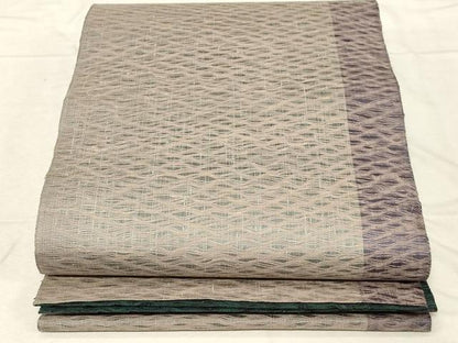 平和屋着物▽両面　太鼓柄袋帯　スリーシーズン　春夏秋　櫛織　抽象文　正絹　逸品　未使用　CABD4257dy