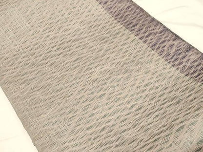 平和屋着物▽両面　太鼓柄袋帯　スリーシーズン　春夏秋　櫛織　抽象文　正絹　逸品　未使用　CABD4257dy