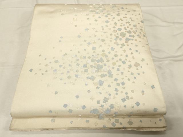 平和屋着物●西陣　川島織物　六通柄袋帯　箔散らし文　金銀糸　正絹　逸品　CABD4259dy