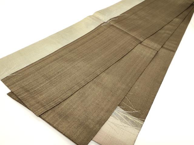 平和屋着物●六通柄袋帯　すくい織　鳥丸文　金糸　正絹　逸品　CABD4286dy
