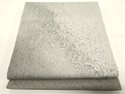 平和屋着物●太鼓柄袋帯　墨流し文様　金彩　正絹　逸品　CABD4288dy