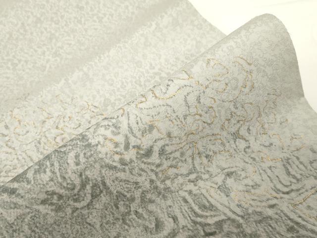 平和屋着物●太鼓柄袋帯　墨流し文様　金彩　正絹　逸品　CABD4288dy