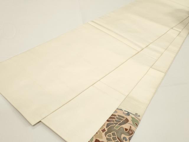 平和屋着物●太鼓柄袋帯　すくい織　花鳥丸文　正絹　逸品　CABD4290dy