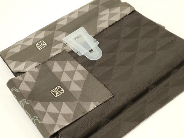 平和屋着物●つけ帯　鳥獣文　金糸　正絹　逸品　CABD4304dy