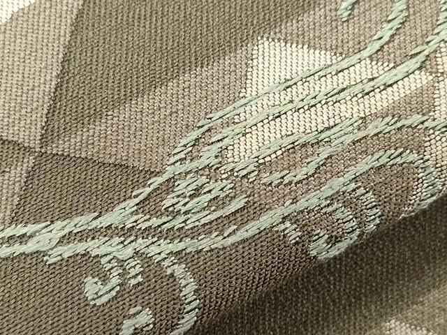 平和屋着物●つけ帯　鳥獣文　金糸　正絹　逸品　CABD4304dy
