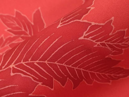 平和屋着物●塩瀬　つけ帯　駒刺繍　草花文　正絹　逸品　CABD4310dy
