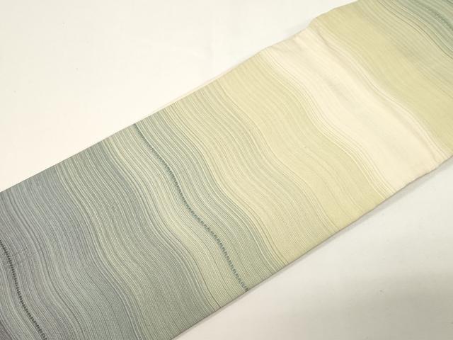 平和屋着物●ワンタッチつけ帯　横段文　さが美扱い　正絹　逸品　CABD4313dy