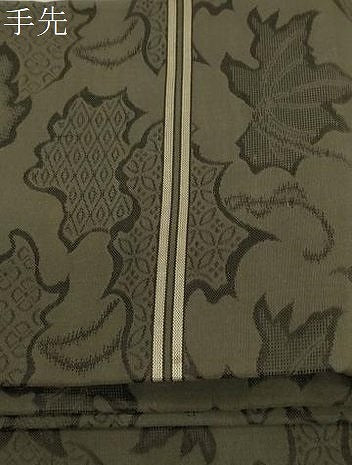 平和屋着物●アンティーク　大正ロマン　九寸名古屋帯　総手刺繍　雀　草花文　金銀糸　正絹　逸品　未使用　CABD4355dy