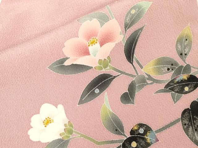 平和屋着物●人間国宝・羽田登喜男　九寸名古屋帯　草花文　鬼しぼ縮緬　正絹　逸品　CABD4358dy