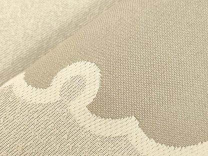 平和屋着物●人間国宝　五代　田畑喜八　六通柄袋帯　雪輪文　正絹　逸品　CABD4395dy