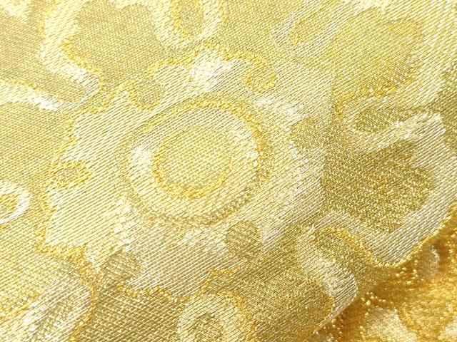 平和屋着物●西陣　川島織物　六通柄　本袋帯　花鳥文　金銀糸　引箔　正絹　逸品　CABD4400dy