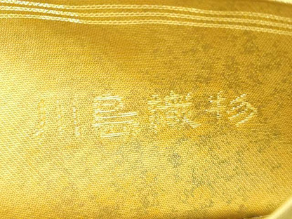 平和屋着物●西陣　川島織物　六通柄　本袋帯　花鳥文　金銀糸　引箔　正絹　逸品　CABD4400dy