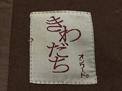 平和屋着物∞男性　和装コート　憲法色　CABD4404ua