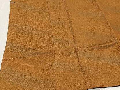 平和屋着物∞道行コート　リバーシブル　花菱文　暈し染め　ロング丈　正絹　逸品　CABD4405ua