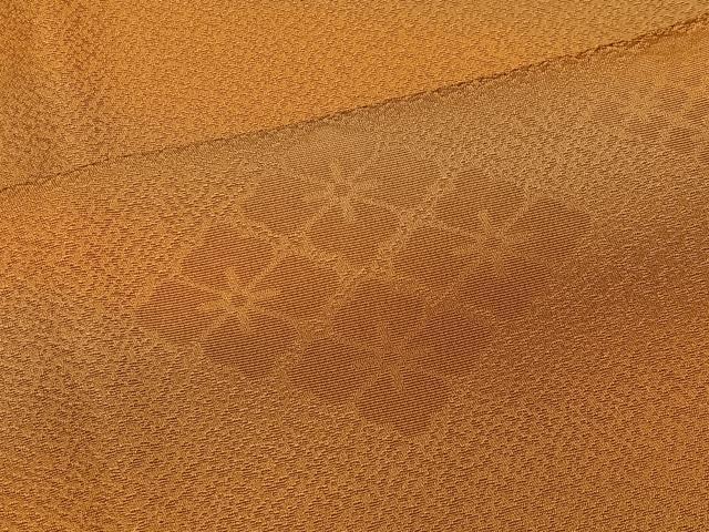 平和屋着物∞道行コート　リバーシブル　花菱文　暈し染め　ロング丈　正絹　逸品　CABD4405ua