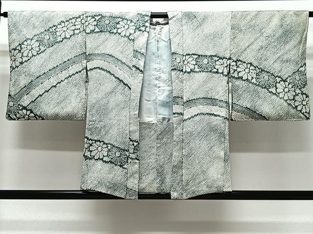 平和屋着物∞羽織　総絞り　舞花文　正絹　逸品　CABD4406ua