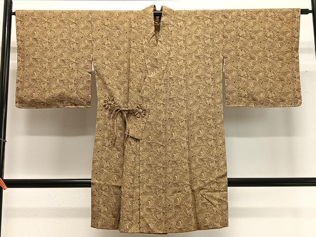 平和屋着物∞道中着　唐草文　ロング丈　正絹　逸品　未使用　CABD4409ua