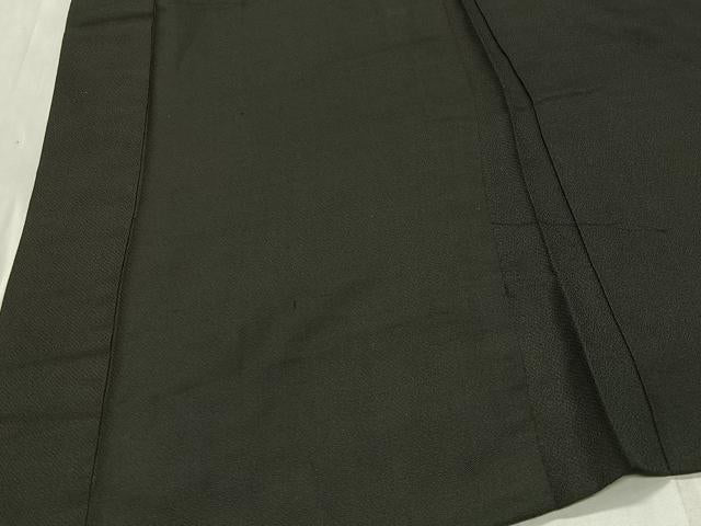 平和屋着物∞男性　長羽織　蝋色　正絹　逸品　CABD4421ua