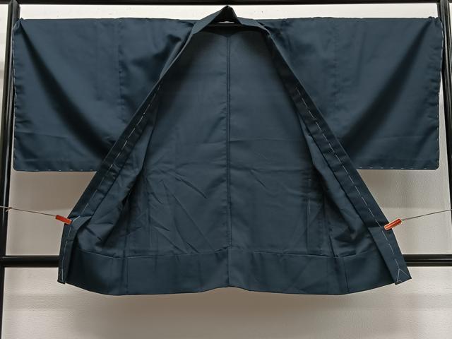 平和屋着物∞男性　羽織　お召地　鹿の子文　正絹　逸品　未使用　CABD4426ua