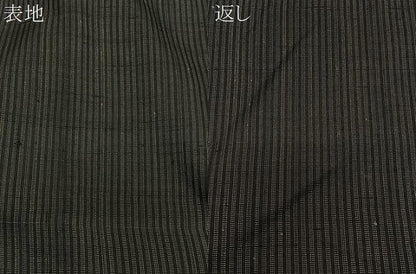 平和屋着物∞男性　長羽織　紬地　縞　正絹　逸品　CABD4427ua