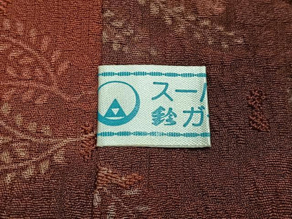 平和屋着物＃道行コート ふくれ織 草花文 金彩 鈴乃屋扱い 正絹 逸品 CABD4447ua