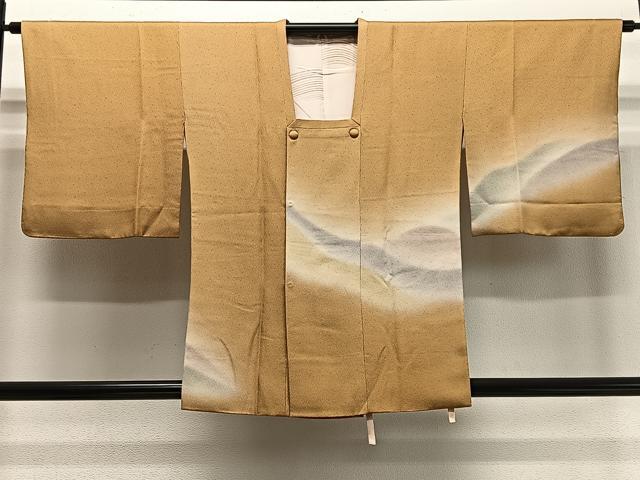 平和屋着物＃道行コート　霞文　暈し染め　正絹　逸品　CABD4485ua