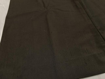 平和屋着物∞男性　和装コート　角袖　紬地　赤墨色　ロング丈　正絹　逸品　CABD4486ua