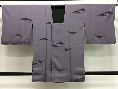 平和屋着物∞道行コート　リバーシブル　モール　遠山文　正絹　逸品　未使用　CABD4494ua