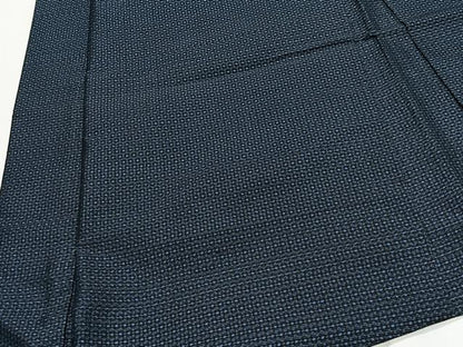 平和屋着物∞男性　長羽織　本場大島紬　80亀甲　総詰め　正絹　逸品　未使用　CABD4499ua