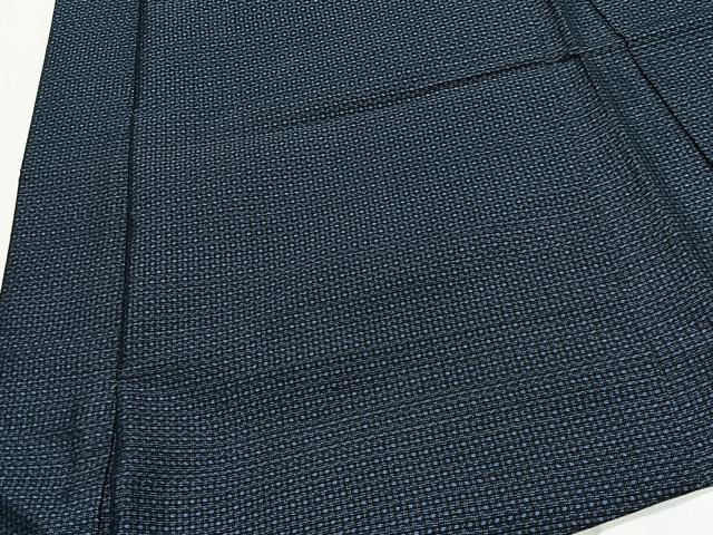 平和屋着物∞男性　長羽織　本場大島紬　80亀甲　総詰め　正絹　逸品　未使用　CABD4499ua