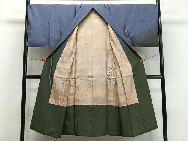 平和屋着物∞道中着　霞文　暈し染め　ロング丈　正絹　逸品　CABD4503ua
