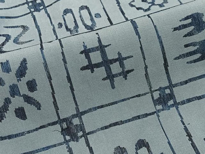 平和屋着物＃道中着　お召地　琉球絣文様　正絹　逸品　CABD4508ua