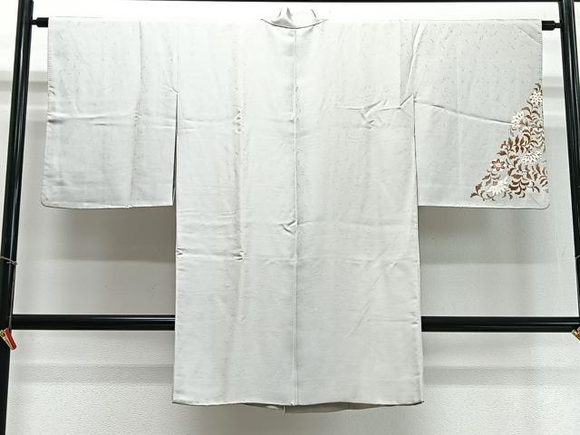 平和屋着物∞道中着　更紗花文　ロング丈　正絹　逸品　CABD4522ua