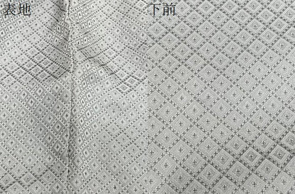 平和屋着物∞男性　長羽織　色紋付　菱繋ぎ　正絹　逸品　CABD4523ua