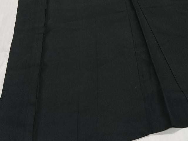 平和屋着物∞男性　長羽織　黒紋付　正絹　逸品　CABD4525ua