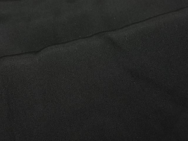 平和屋着物∞男性　長羽織　黒紋付　正絹　逸品　CABD4527ua