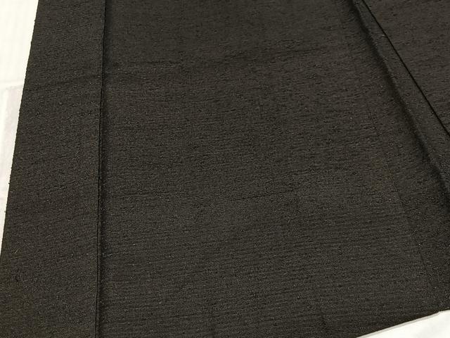 平和屋着物∞男性　長羽織　紬地　赤墨色　正絹　逸品　CABD4534ua