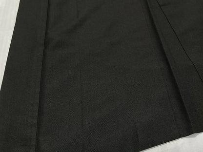 平和屋着物∞男性　長羽織　黒地　正絹　逸品　CABD4538ua