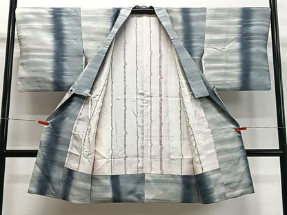平和屋着物∞道中着　霞文　暈し染め　ロング丈　正絹　逸品　CABD4541ua