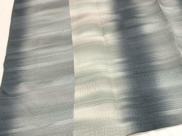 平和屋着物∞道中着　霞文　暈し染め　ロング丈　正絹　逸品　CABD4541ua