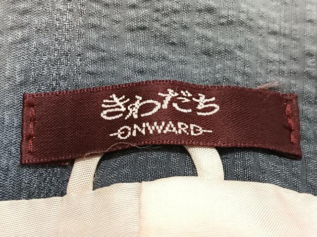 平和屋着物∞道中着　霞文　暈し染め　ロング丈　正絹　逸品　CABD4541ua