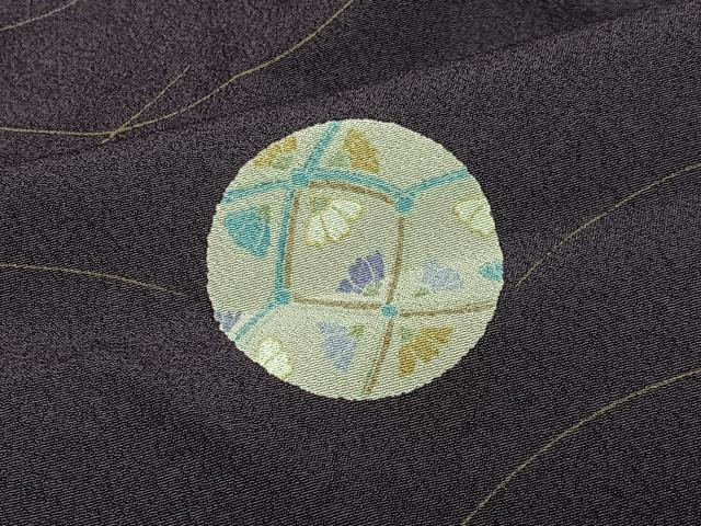平和屋着物∞道中着　花丸文　ロング丈　正絹　逸品　CABD4542ua