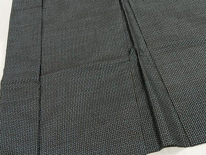平和屋着物∞男性　長羽織　本場大島紬　60亀甲　総詰め　正絹　逸品　CABD4543ua