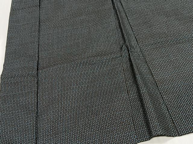 平和屋着物∞男性　長羽織　本場大島紬　60亀甲　総詰め　正絹　逸品　CABD4543ua
