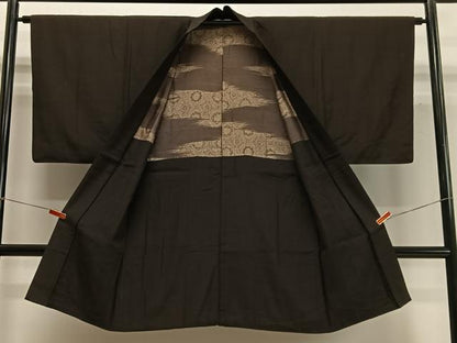 平和屋着物∞男性　長羽織　霞文　正絹　逸品　CABD4546ua