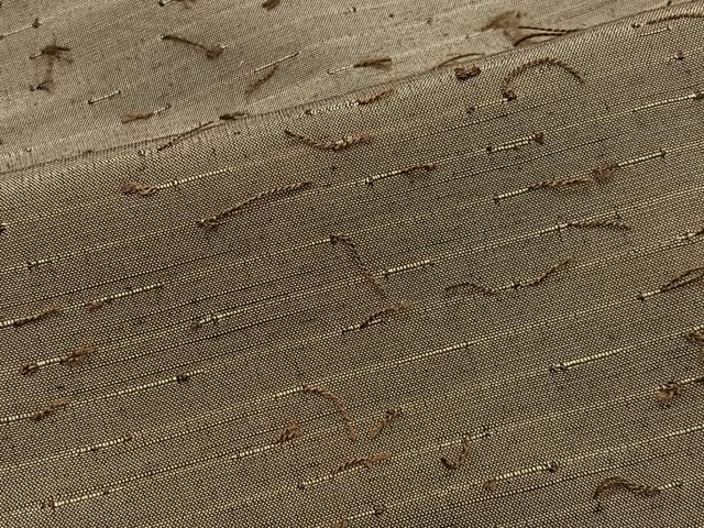 平和屋着物∞男性　羽織　髭紬地　利休茶色　正絹　逸品　CABD4553ua