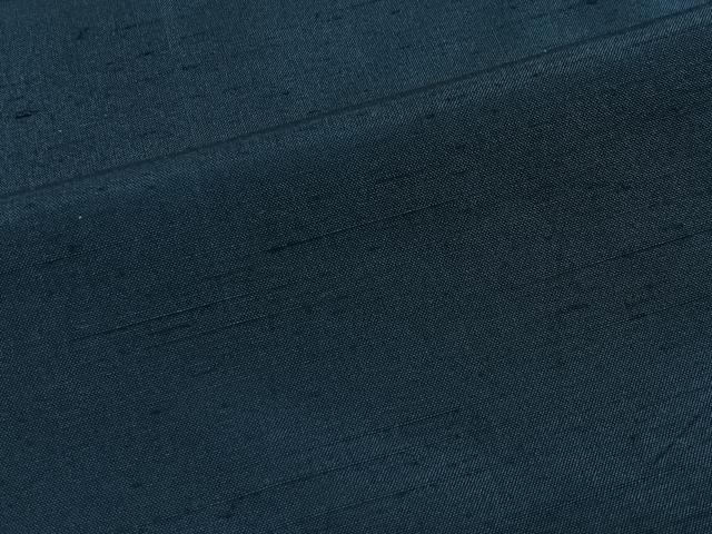 平和屋着物∞男性　長羽織　紬地　紺青色　正絹　逸品　CABD4560ua